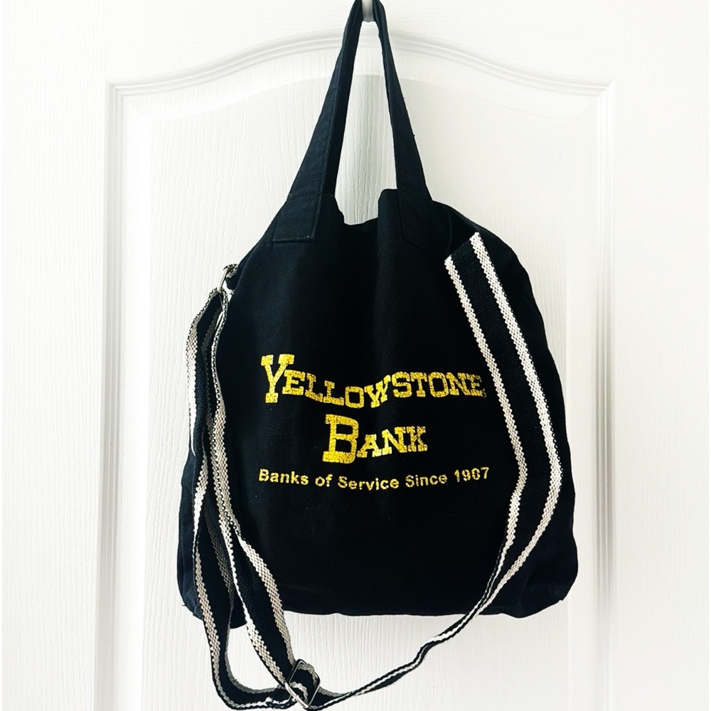 YELLOWSTONE BANK Canvas Bag With Adustable Shoulder Straps